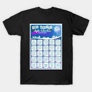 Agile Advent Calendar poster Xmas Kindness T-Shirt